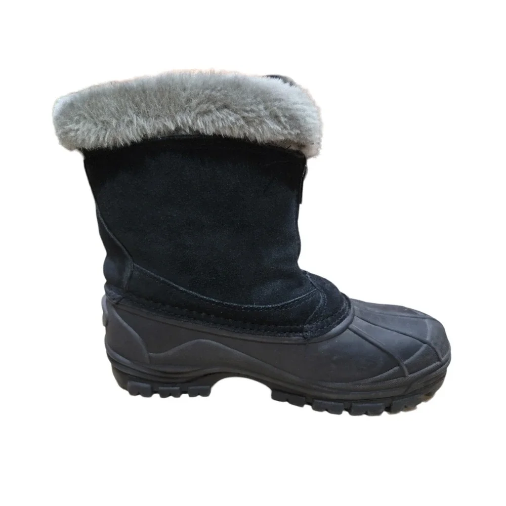 Itasca Tahoe Women's Black Thermolite Waterproof Winter Snow Rain Boots‎ Size 9